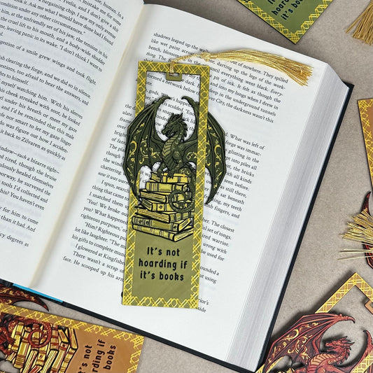Книгоразделител “It’s not hoarding if it’s books”