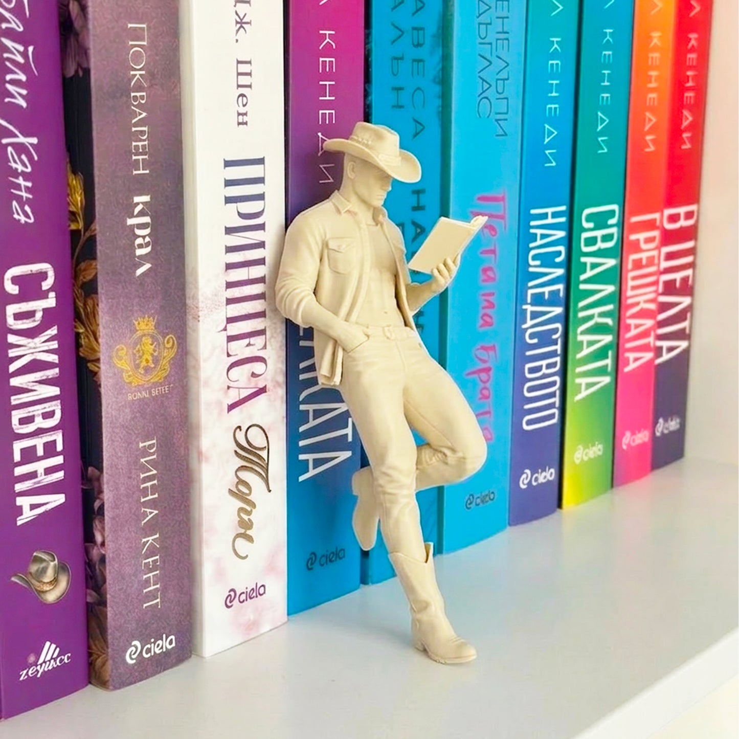 Шелфи каубой четящ книга